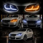 Golf 5 uyumlu J Led Far